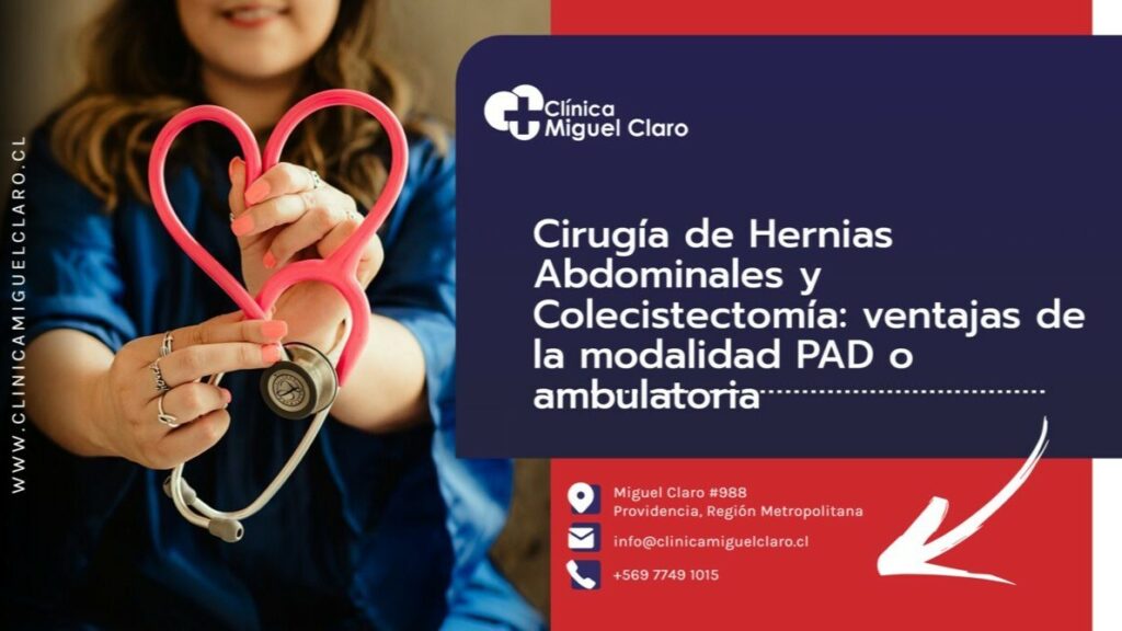 Cirugía de hernias abdominales y colecistectomía